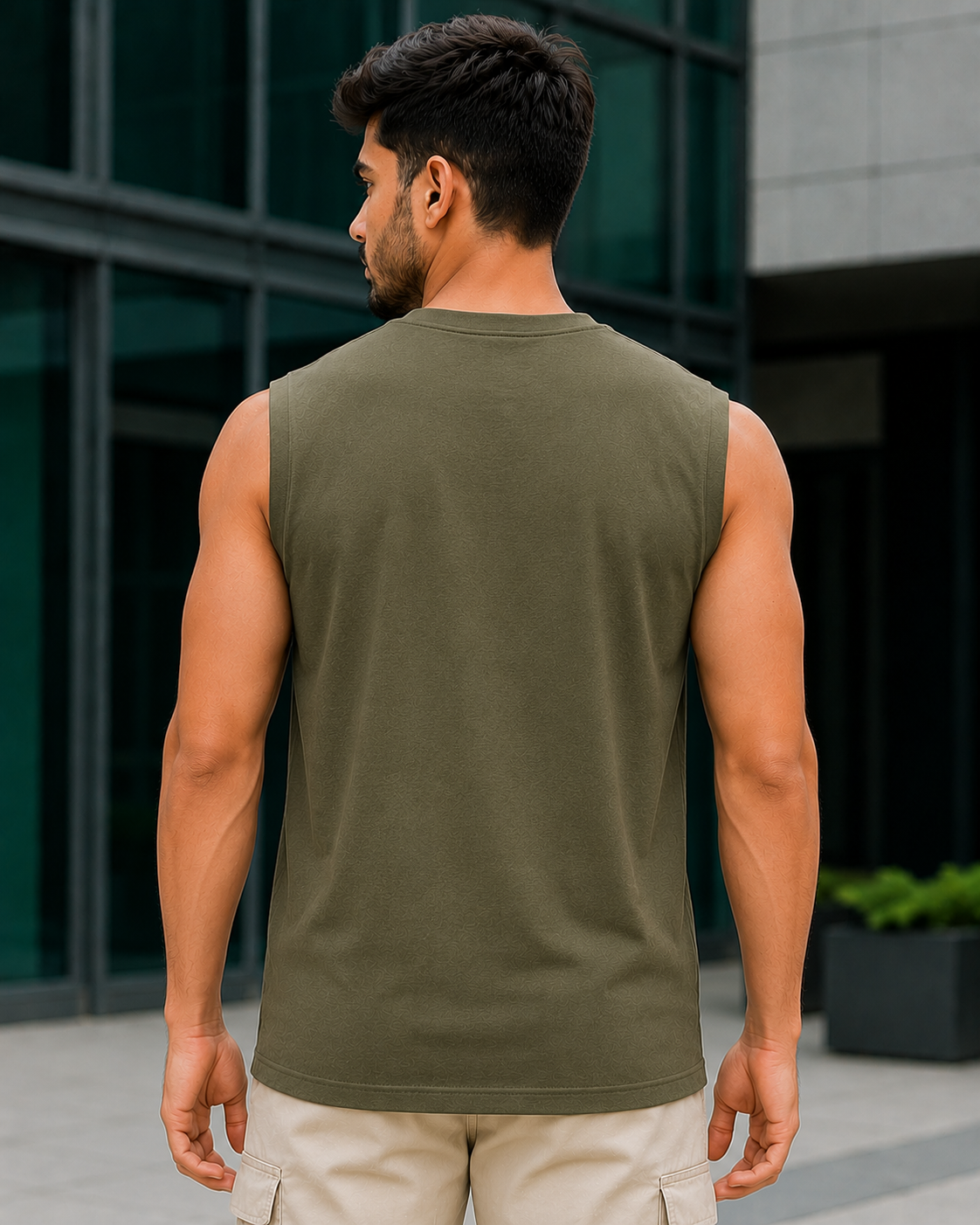 Olive Green back