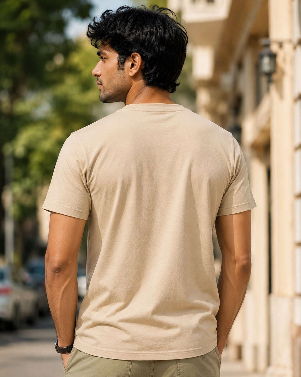 Beige back