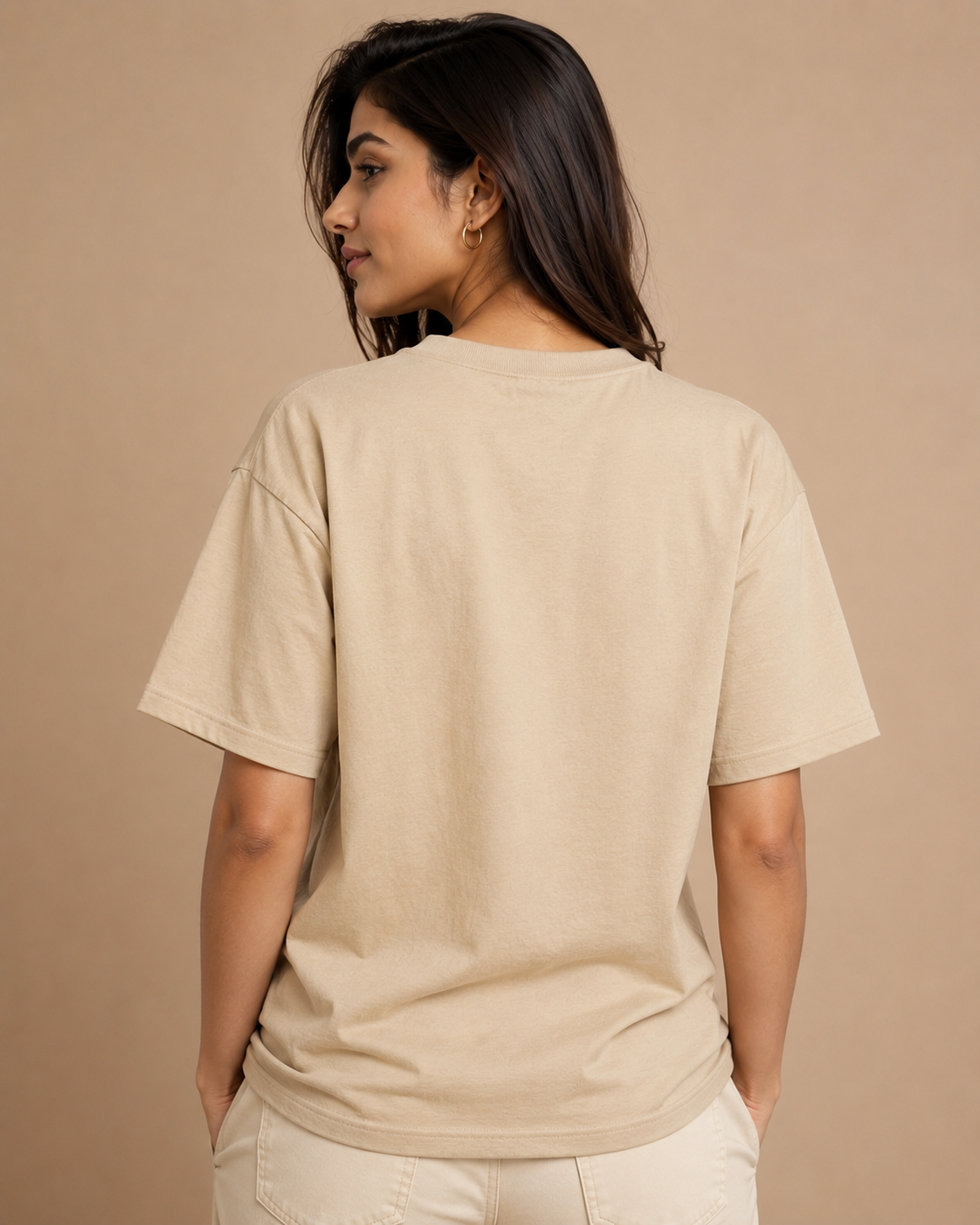 Beige backside
