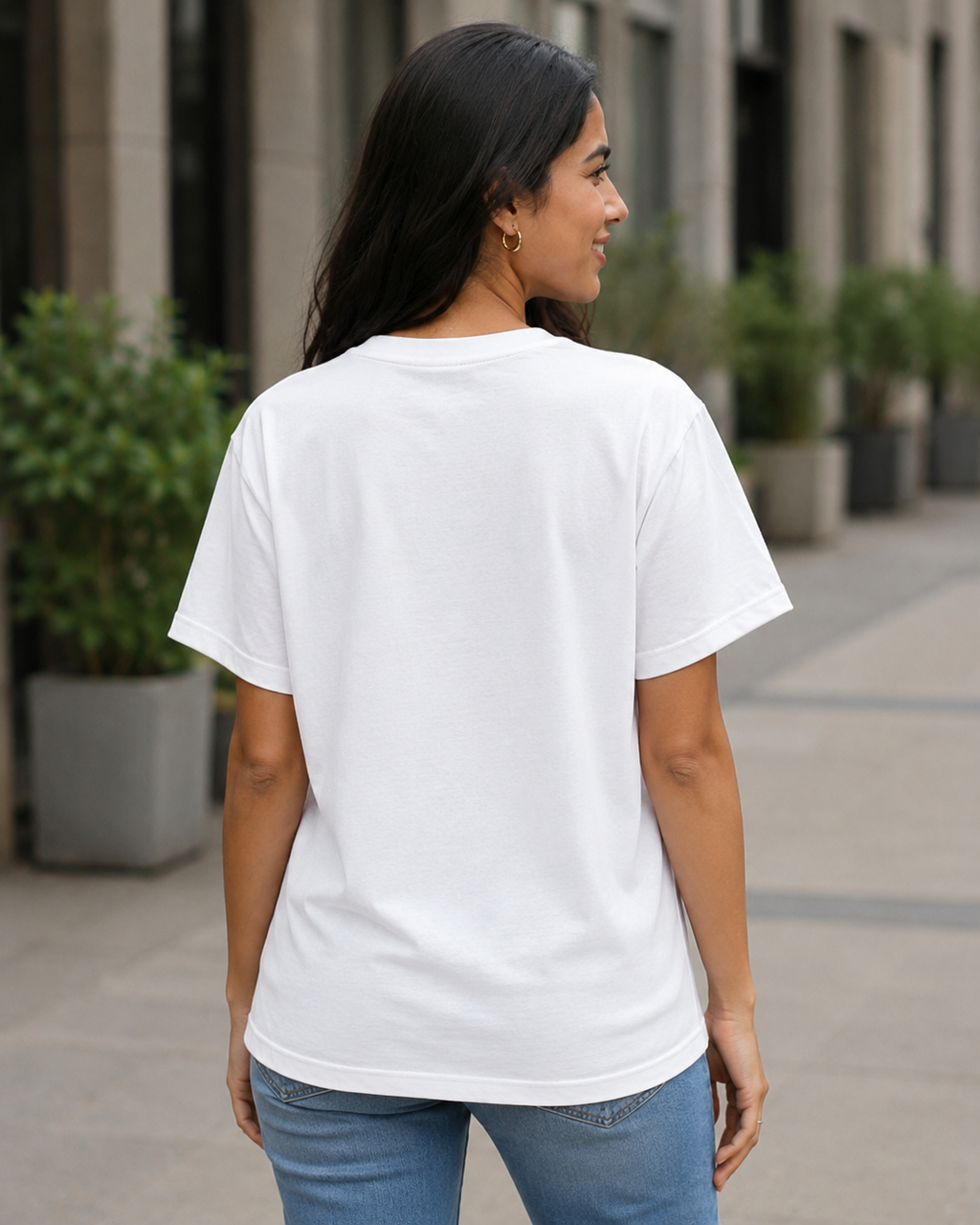 White backside