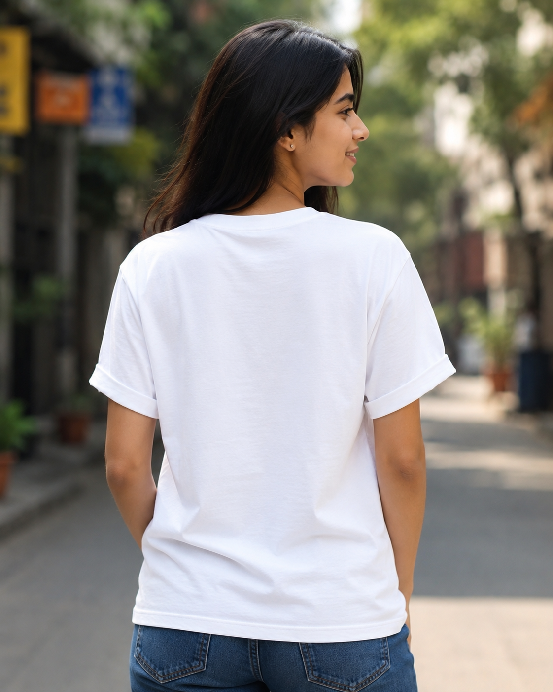 White backside