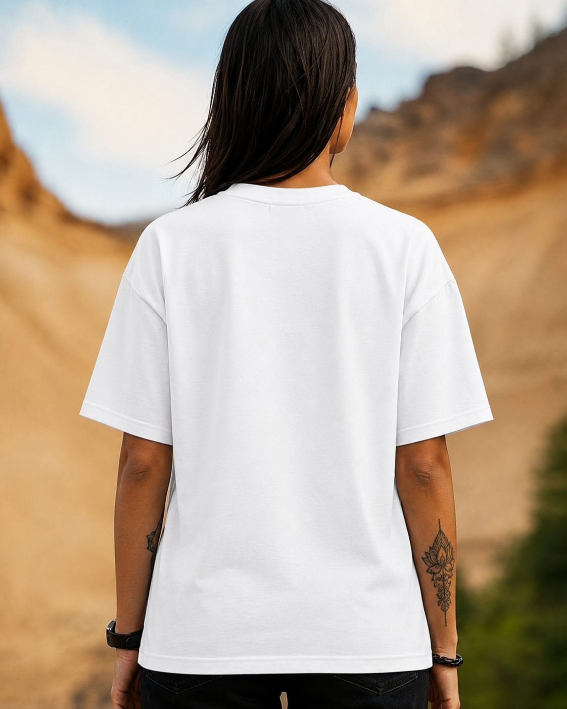 White backside