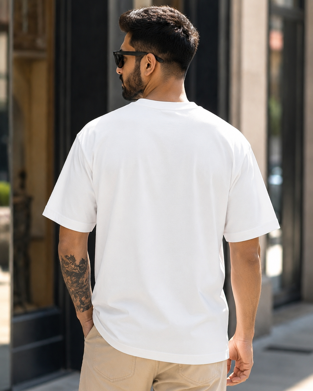 White backtside